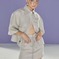 EVERYDAY APPARELS linen short sleeve jacket