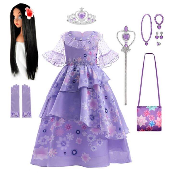 jeansame-dress-disney-encanto-เครื่องแต่งกายชุดเจ้าหญิงชุด-charm-สำหรับสาวคอสเพลย์-isabela-mirabel-carnival-ฮาโลวีนวันเกิด-party-clothes