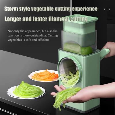 Multifunctional Vegetable Cutter 4 in 1 Kitchen Vegetables Slicer Slicing Fruit Salad Potato Spiralizer Slicer Carrot Grater Kitchen Tool