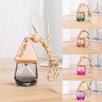 【DT】  hotCar Essential Oil Diffuser Fragrance Air Freshener Scent Perfume Bottle Ornament Hanging Empty Bottle Interior Accessory