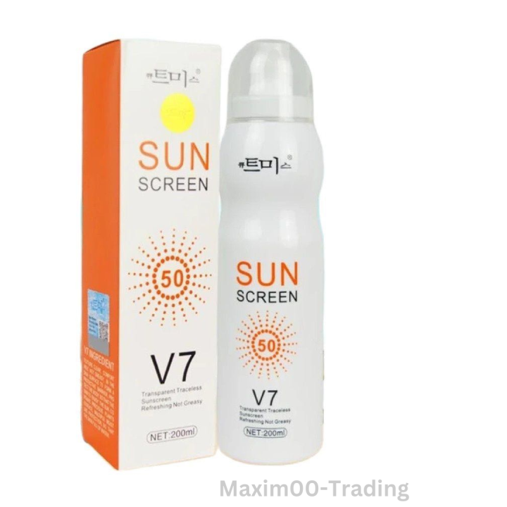 ORIGINAL Sunscreen SPF50 V7 Korean Spray lotion Instant Whitening