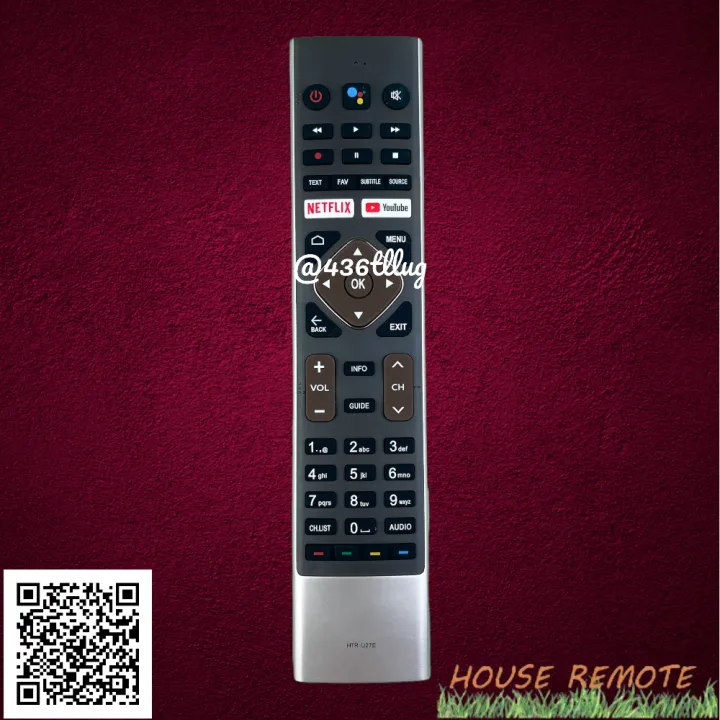 รีโมทรุ่น : ไฮเออร์ ็HAIER รหัส HTR-U27E คำสั่งเสียง สินค้าพร้อมส่ง ...