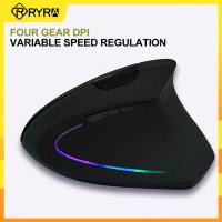 ZZOOI RYRA Ergonomic Vertical Mouse 2.4G Wireless Gaming Mouse 1600 DPI USB Optical Wrist Healthy Right Left Hand Mause For Computer