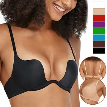 Deep V Low Cut Push Up Women Sexy Seamless Bra Backless Invisible Plunge  Bra Hot