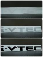 สติ๊กเกอร์งานตัดคอม ติดรถ HONDA คำว่า i-VTEC สำหรับ ฮอนด้า sticker ติดรถ แต่งรถ ivtec สติกเกอร์ สติกเกอ สวย งานดี หายาก ขาว ดำ เทา