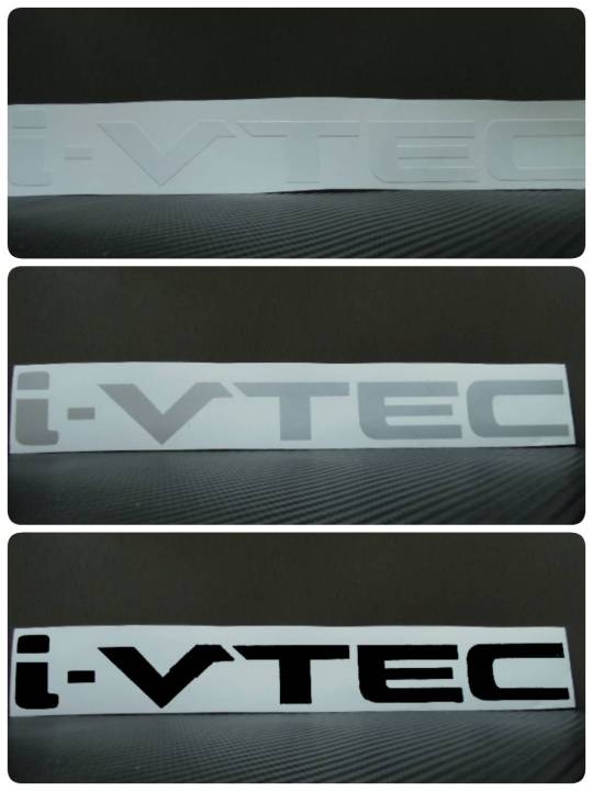 สติ๊กเกอร์งานตัดคอม-ติดรถ-honda-คำว่า-i-vtec-สำหรับ-ฮอนด้า-sticker-ติดรถ-แต่งรถ-ivtec-สติกเกอร์-สติกเกอ-สวย-งานดี-หายาก-ขาว-ดำ-เทา