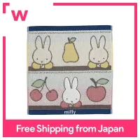 Maruma Hand Towel Miffy Miffy 34 × 36Cm Fruit And Miffy 100% Cotton 5805013400