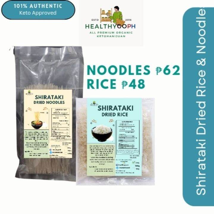 Dried / Dry Shirataki Noodles Rice keto approved Lazada PH