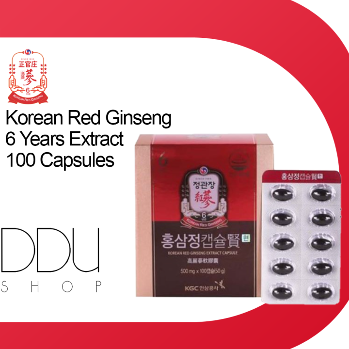 Cheong Kwan Jang Korean Red Ginseng 100 Capsules Lazada 1046