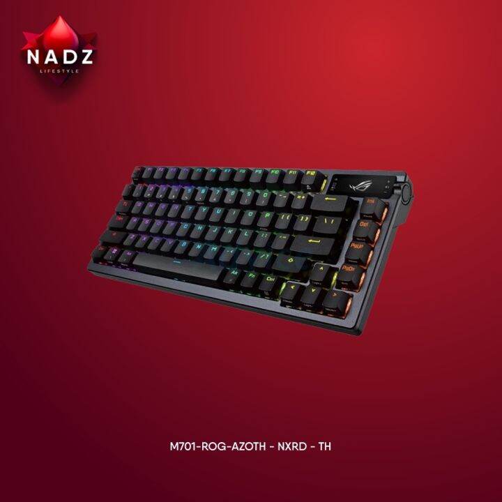 ROG Azoth gaming custom keyboard US/TH with 75 keyboard form factor, gasket mount Lazada.co.th