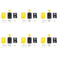 6X Battery Replacement Plastic Case for DeWalt 20V DCB201,DCB203,DCB204,DCB200 18V Li-Ion Battery Cover Parts