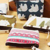 Wallet Fashion Printed Canvas Mini Coin Holder Bag for Party