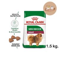 ห้ามพลาด [ลด50%] แถมส่งฟรี Royal Canin Mini Indoor Adult อาหารสุนัขโตพันธุ์เล็ก  1.5 กก
