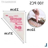 ¤☈ 100 PCS Disposable Pastry Bag Piping Bag Icing Fondant Cream S/M/L Squeeze Cream Bag Dessert Decorators Pastry Tip Nozzle Bags