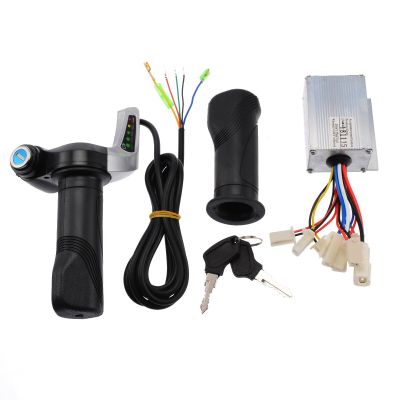 ；。‘【； Electric Scooter Accessories Motor Brushed Controller &amp; Throttle Twist Grip 24V 250W For Bicycle Bike 22.2Mm Handle Bars