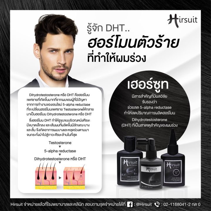 hirsuit-hair-serum-45ml-เซรั่มบำรุงผม-ลดผมร่วง-กระตุ้นการงอก-ลดความมัน-บำรุงรากผม-ปลูกผมเข้มข้นขึ้น-2-เท่า