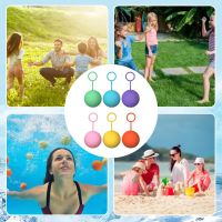 Refillable Water Balloons Silicone Water Bomb Balloons Reusable Water Splash Ball for Yard Or Pool Water Games Summer Fun Party Balloons