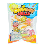 Ohmmy Jelly / โอมมี่เยลลี่ - กัมมี่เยลลี่ ทูโทน 500 กรัม [รวมรสผลไม้] นุ่ม อร่อย