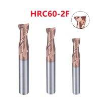 ทังสเตนเหล็ก 2 ใบมีดตัดมิลลิ่ง HRC60 1mm-20mm 50/60/75/100 / 150L Solid Carbide Long Endmills CNC Machining Center