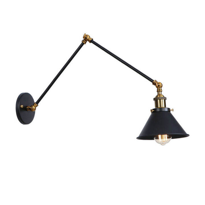 retro-led-wall-lamp-vintage-e27-for-home-bedroom-indoor-corridor-long-arm-adjustable-industrial-sconce-wall-lights-black-copper