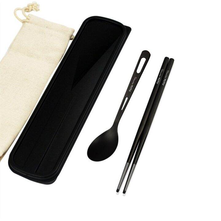 pure-titanium-tableware-set-outdoor-household-frosted-knife-and-fork-spoon-chopsticks-travel-camping-ultra-portable-cutlery-setth