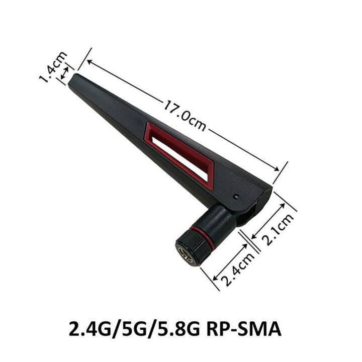 2pcs-10dbi-dual-band-2-4ghz-5ghz-5-8ghz-wifi-เสาอากาศ-rp-sma-connector-universal-เสาอากาศเครื่องขยายเสียงเราเตอร์แลนไร้สาย-antenna-booster