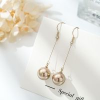 2021 Earrings New Fashion Cool Style Pearl Long Style Korean Temperament Net Red Plated Silver Ear Studs Female Earrings 6VNJ