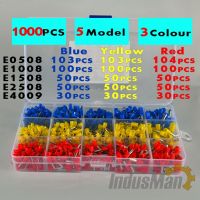 [HOT ZHKKZZLWWG 510] 1000ชิ้น/ล็อต Bootlace Cooper Ferrules Kit ชุดลวดทองแดง Crimp Connector ฉนวนสายไฟ Pin End Terminal