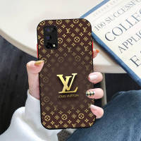 LV วอลล์เปเปอร์หรูหรานุ่มสีดำเคสโทรศัพท์สำหรับ OPPO A3s A37 A39 A5s A59 A77 A83 A5 A53 A91 A8 A92 A12 A92S A12S A12E A73 A93 A15 A54ฝาครอบ