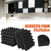 1PC Soundproofing Foam 25X25X5CM Studio Acoustic Foam Soundproof Absorption Treatment Egg Profile Tile Wedge Soundproof Foam