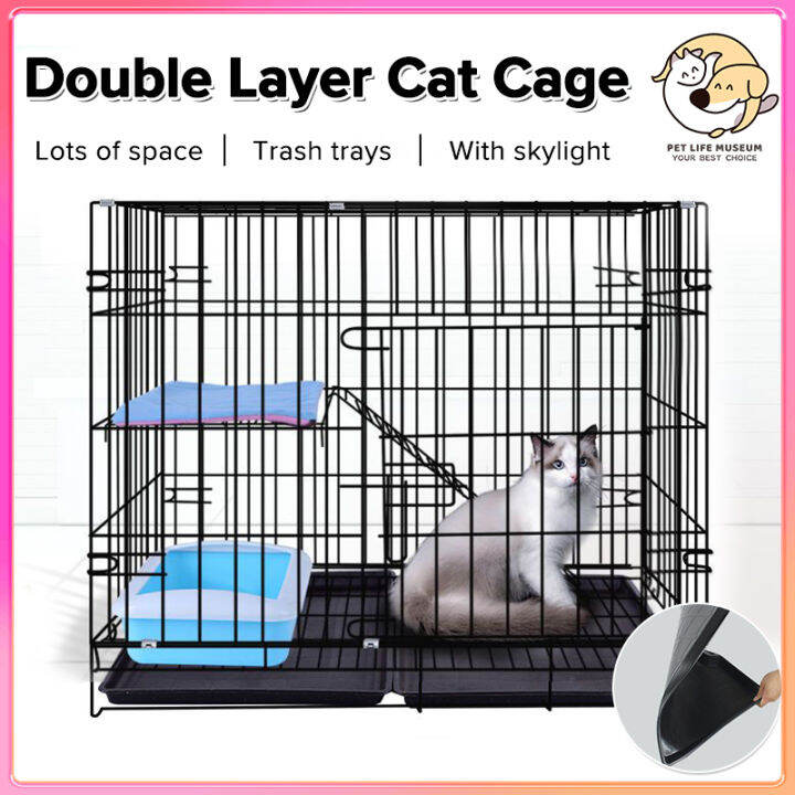 3 layes Foldable Cat cage Easy Assemble cage for cat 2/3 layer sturdy