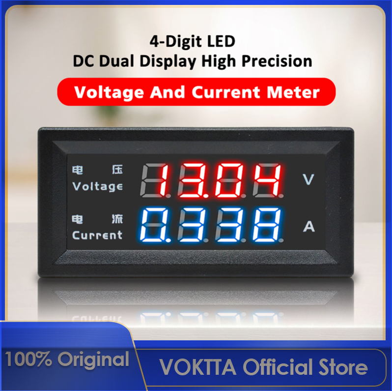 0.28inch Four Digits Digital Voltmeter Current Voltage Meter 0-100V 0-10A 