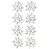 8 Pcs Christmas Snowflake Napkin Rings,Napkin Holders Table Serviette Buckles Decoration for Dinning,Wedding,Family,Etc