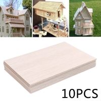 10pcs/set Wooden Plate Model Balsa Wood DIY House Ship Aircraft DIY Material Balsa Toys Carving Latest Plate Fishing Reels