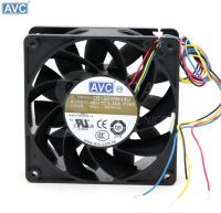 สำหรับแกนตัวแปลงเซอร์เวอร์ AVC 2B12038B48U -P055 DC 48V 1.3A 12ซม. 120มม. 12038 4สาย PWM พัดลมระบายความร้อน