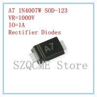 【LZ】♚  20PCS A7 S1M 1N4007W 1N4007 Rectifier diode 1A 1000V 1KV SOD-123 SMD