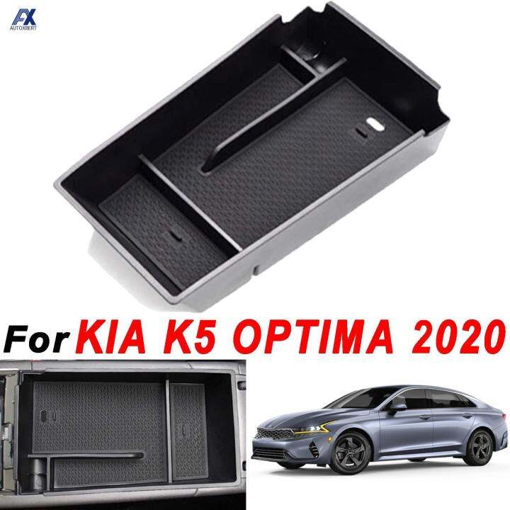 ที่เท้าแขนรถใส่รองกล่องเก็บคอนโซลกลางออแกไนเซอร์ถาดสำหรับ-kia-k5-dl3-optima-2020-2021รถอุปกรณ์ตกแต่งภายใน