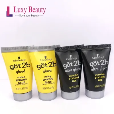 ♔ 35g got2b Hair Gel Glued For Hair Styling 1.25oz Hair Wax Hair Fixed Custom Hair Shape No Flakes Spray Ultra Invincible Styling