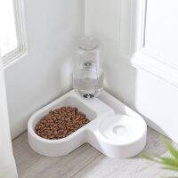 Pet Cat ชามสำหรับอาหารสุนัขอัตโนมัติ Feeder Bowl สุนัข Feeding ดื่มน้ำพุ 500ml Waterer Kitten Slow Feeder Puppy