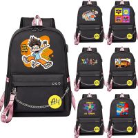 Cartoon Merch A4 Backpack Kids School bag Large capacity Children Bookbag For Teenage Boy A4 Lamba USB Laptop Shoulder Bag Note Books Pads