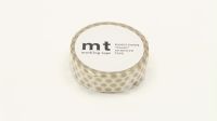 mt masking tape dot gold 2 (MT01D365) / เทปตกแต่งวาชิ ลาย dot gold 2 แบรนด์ mt masking tape ประเทศญี่ปุ่น