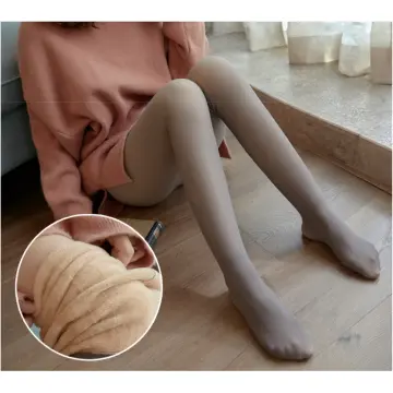 Women's Winter Warm Fleece Lined Thick Thermal Full Foot Tights