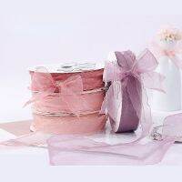 【hot】！ Korean for Gifts Packing Diy Crafts Kawaii Tulle Bows Wedding Bouquet 25mm