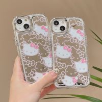 เคสโทรศัพท์มือถือลายการ์ตูน Hello Kitty สำหรับ iPhone 14 Pro Max 13 Pro Max ฝาหลังซิลิโคนแบบนิ่มสำหรับ iPhone 12 Pro Max 11ด้านหลัง