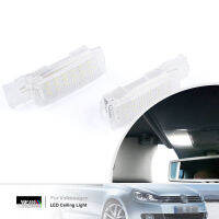 2Pcs LED มารยาทด้านหน้าไฟอ่านหนังสือสำหรับ VW Jetta Golf 5 6 EOS Saveiro Spacefox Canbus โดมโคมไฟเพดานโคมไฟห้องโดยสาร