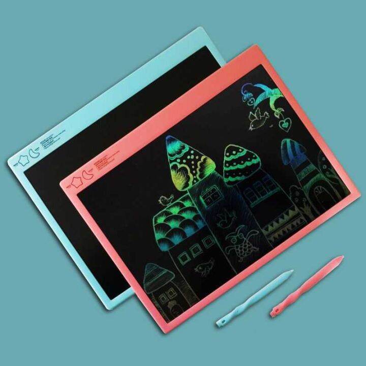 lcd-childrens-lcd-handwriting-board-drawing-board-electronic-writing-board-light-energy-graffiti-board-rechargeable-16-inch