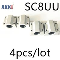 Linear Rail Axk Cnc Router อะไหล่คุณภาพสูง 4 ชิ้น/ล็อต Sc8uu Scs8uu 8mm Linear Ball แบริ่งบล็อก Lm8uu Bush, หมอน-Sediue