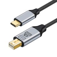 USB3.1ชนิด C ชายไปจนถึง MiniDP Displayport HDTV HDMI ใช้ได้สายอะแดปเตอร์1.8เมตร