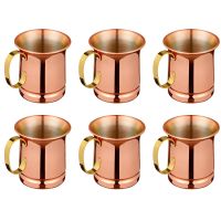 6X Stainless Steel Beer/Milk Mug,Handcrafted Moscow Mule Cup,Moscow Mule,Drinkware Tableware