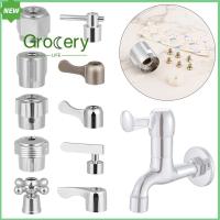 GROCERY LIFE 1Pcs ลูกบิด แกน Handwheel อุปกรณ์ห้องน้ำ มือจับสวิตช์ Faucet ที่จับอ่างล้างหน้า รางน้ำขนาดเล็ก Faucet Handle วาล์วสามเหลี่ยม